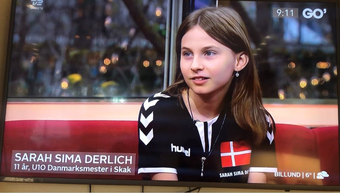 Sarah interviewed on TV2 Go’morgen Danmark